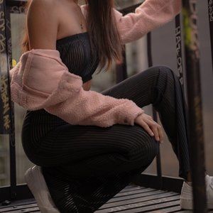 'Marie Curie' Crop Top & Flare Pants Set